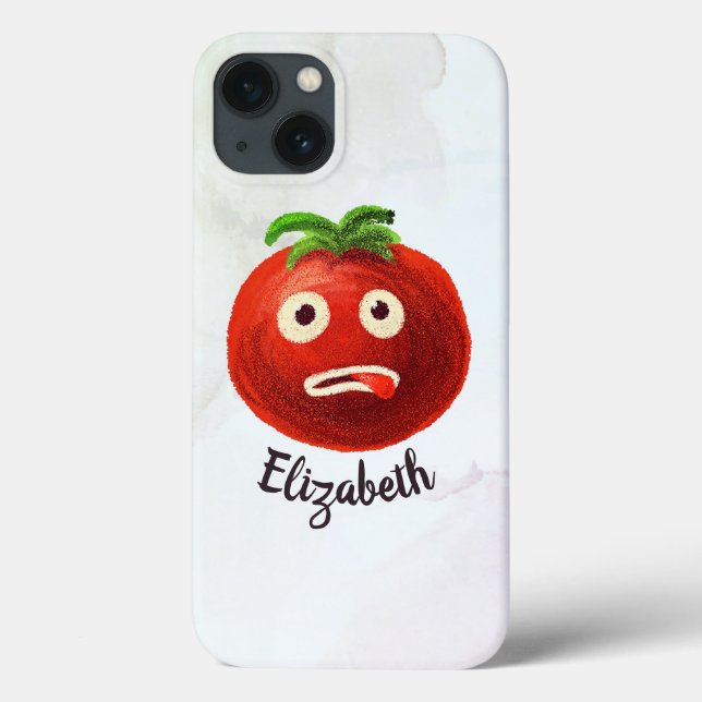 Kawaii Tomato Cute Funny Cartoon Vegetable Name Case-Mate iPhone Case (Back)