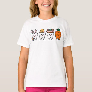 Kawaii Tooth Easter Art – Cute Dental Assistant T-Shirt