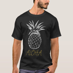 Kawaii Tropical Fruit Pun Aloha Pineapple Graphic T-Shirt