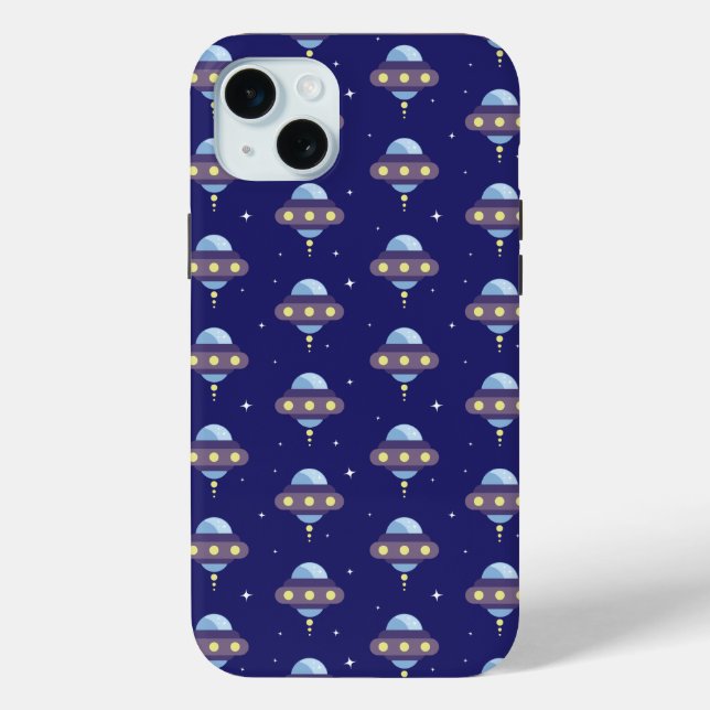 Kawaii UFO pattern Case-Mate iPhone Case (Back)
