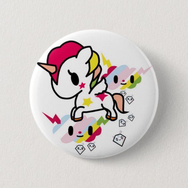 Kawaii Unicorn Badge (Front)