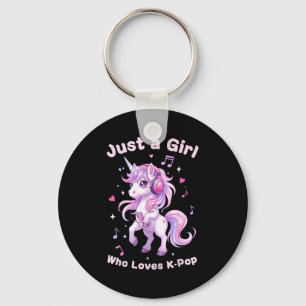 Kawaii Unicorn K-p Lover For Girls Fans Key Ring