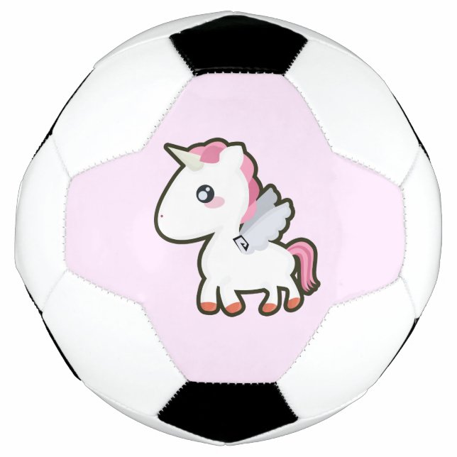 Kawaii Unicorn Soccer Ball (Front)