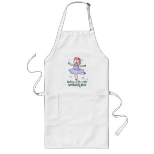 Kawaii Unicorn Walking during Winter Long Apron