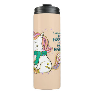 Kawaii Unicorn Winter and Hoodies Thermal Tumbler
