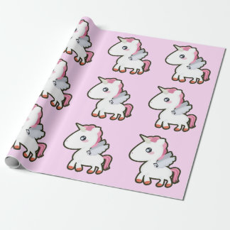 Kawaii Unicorn Wrapping Paper