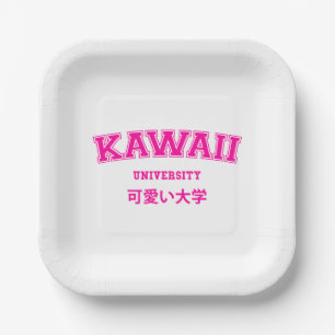 KAWAII UNIVERSITY PAPER PLATE