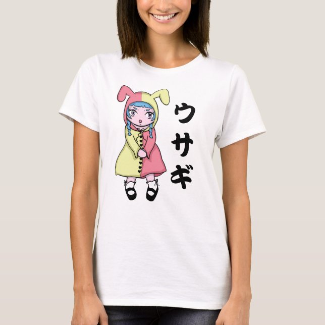 Kawaii Usagi Girl T-shirt (Front)