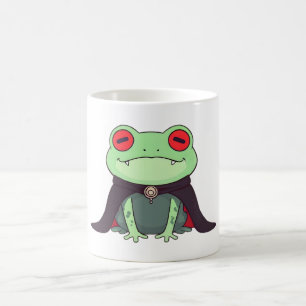 Kawaii Vampire Frog Halloween Cape Coffee Mug
