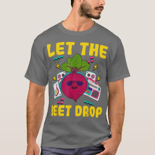 Kawaii Vegetable Pun Vegan Music Lovers Beet Pun  T-Shirt