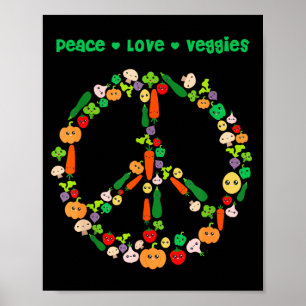 Kawaii Vegetables Peace Sign Funny Gift For Vegeta