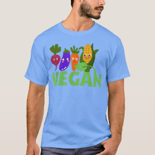 Kawaii Vegetables Plant Based Diet Vegetarian Vega T-Shirt
