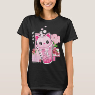 Kawaii Vintage Style Japenese Ramen Cat T-Shirt