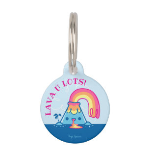 Kawaii Volcano Pet Tag