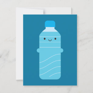 Kawaii Water Bottle Postcard