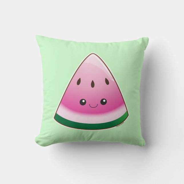 Kawaii Watermelon Cushion (Front)