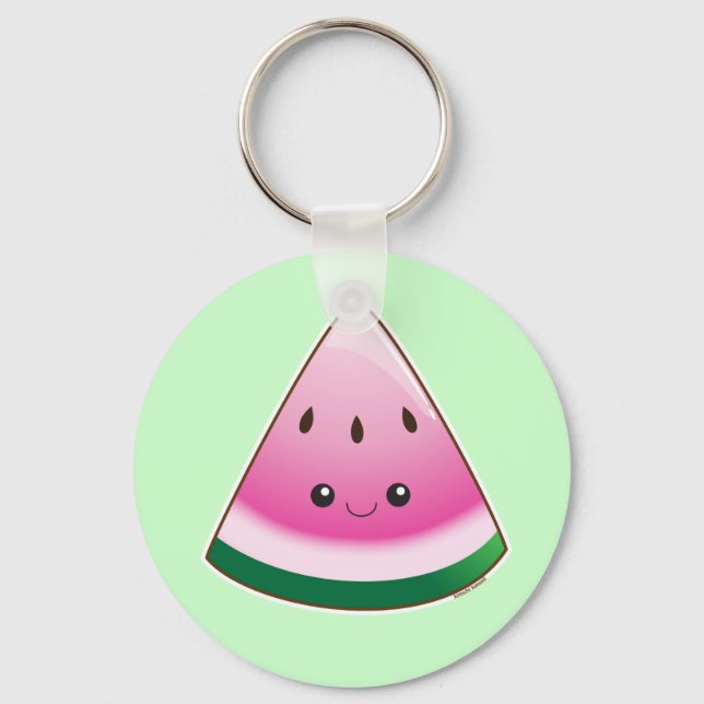 Kawaii Watermelon Key Ring (Front)