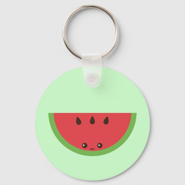Kawaii Watermelon Key Ring (Front)
