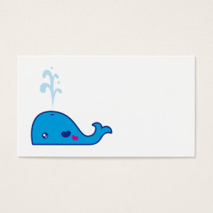 Kawaii whale bookmark