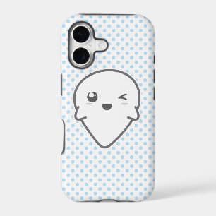 Kawaii Winking Ghost iPhone Case