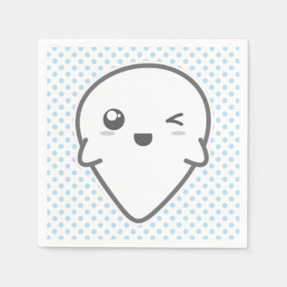 Kawaii Winking Ghost Napkins