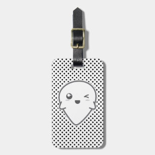Kawaii Winking Ghost Travel Luggage Tags