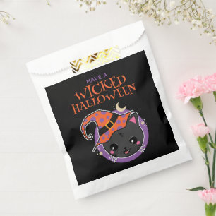 Kawaii Witch Cat Halloween Favour Bags