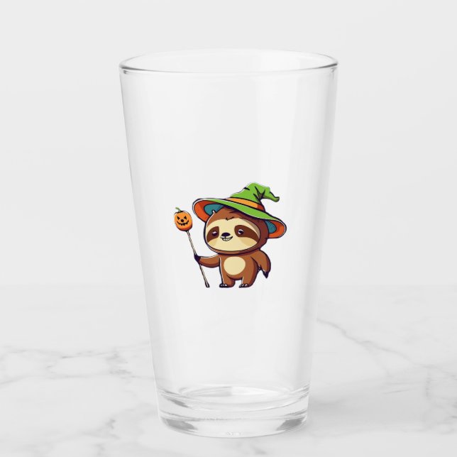 kawaii witch sloth Classic T-Shirt Glass (Front)