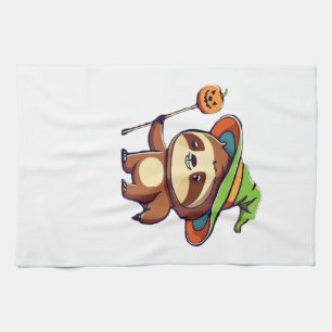 kawaii witch sloth Classic T-Shirt Tea Towel