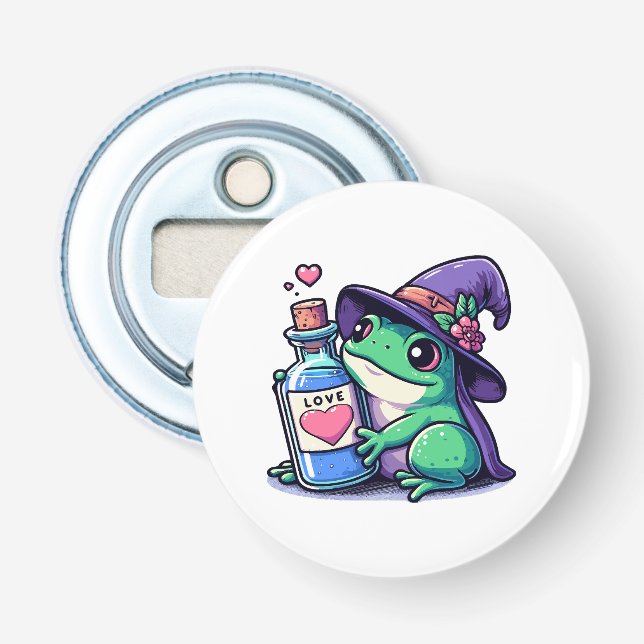 Kawaii witchy love potion bottle opener (Front)