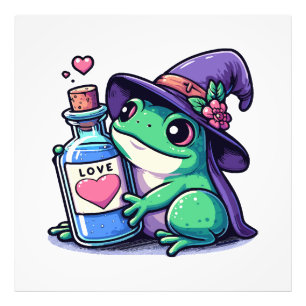 Kawaii witchy love potion photo print