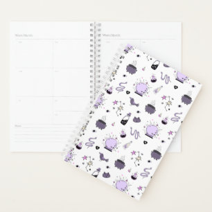 Kawaii Witchy Pattern Planner