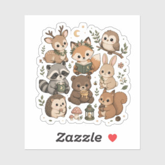 Kawaii Woodland Friends Sticker Collection