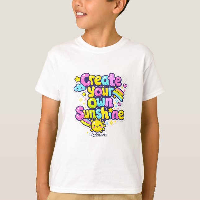 Kawaii Words - Create Your Own Sunshine T-Shirt (Front)
