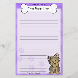 Kawaii Yorkshire Terrier Stationery