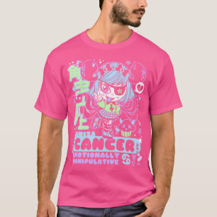 Kawaii Zodiac Cancer Crab - Creepy Cute Yami Paste T-Shirt
