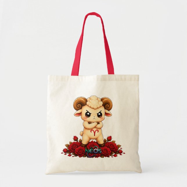 Kawaii Zodiac Neos Aries Tote Bag (Front)