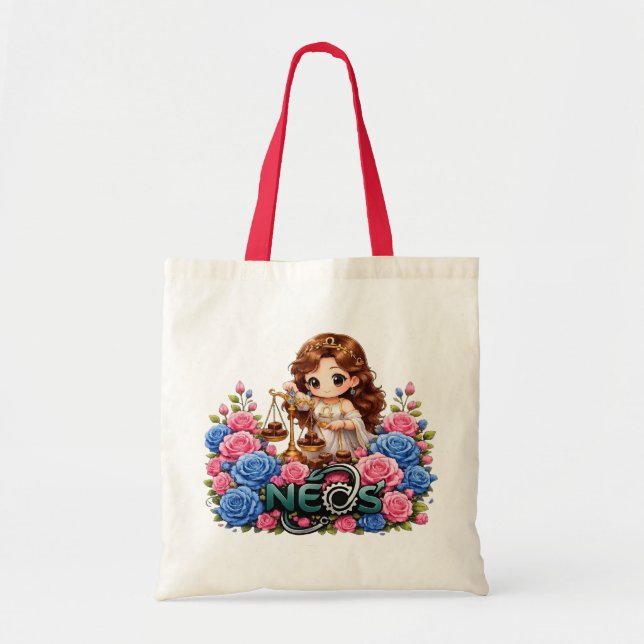 Kawaii Zodiac Neos Libra Tote Bag (Front)