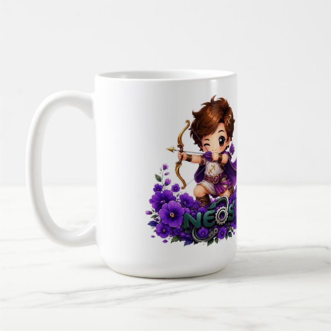 Kawaii Zodiac Neos Sagittarius Coffee Mug (Left)