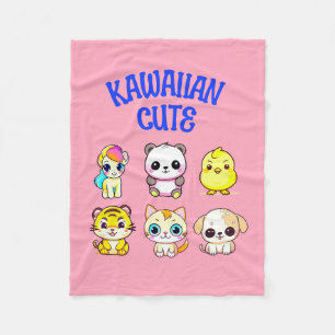 Kawaiian Cute Style Fleece Blanket