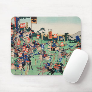 Kawanakajima no Kassen by Utagawa Kuniyoshi Mouse Pad