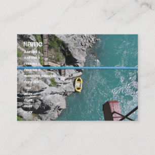 Kawarau Bridge Bungy POV, Queenstown, New Zealand Business Card