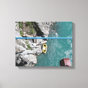 Kawarau Bridge Bungy POV, Queenstown, New Zealand Canvas Print