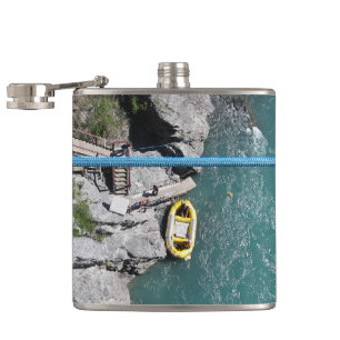 Kawarau Bridge Bungy POV, Queenstown, New Zealand Hip Flask