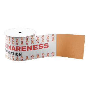 Kawasaki Disease Awareness Pattern Ribbon Grosgrain Ribbon