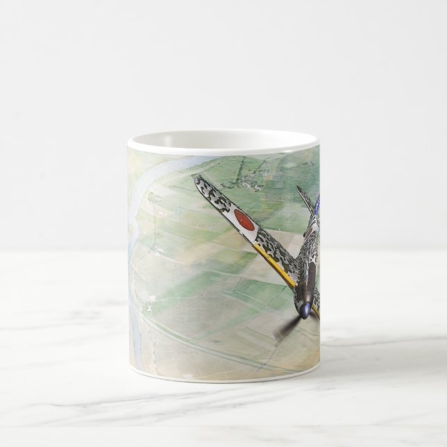 "Kawasaki Ki-61 Hien"mug Coffee Mug (Center)