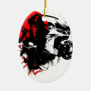 kawasaki ninja ceramic tree decoration