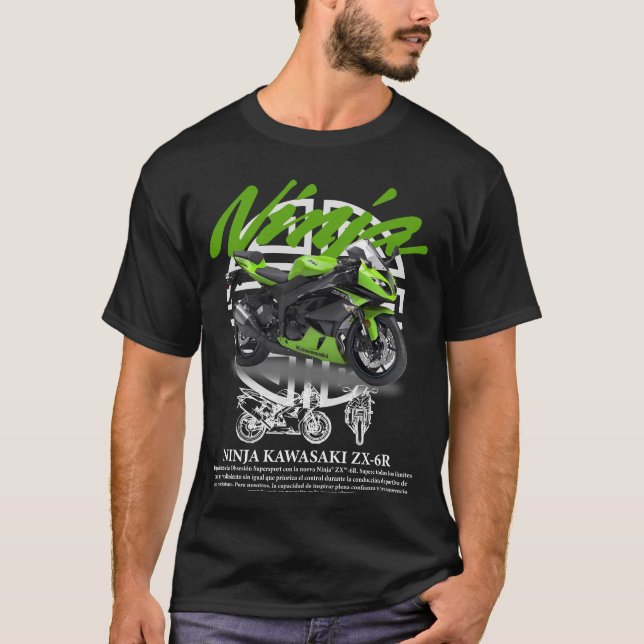 Kawasaki Ninja T-Shirt – Sleek Sportbike Style for (Front)