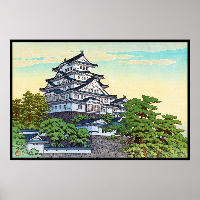 Kawase Hasui Pacific Transport Lines Himeji Castle Poster (Front)