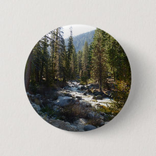 Kaweah River in Sequoia National Park 6 Cm Round Badge